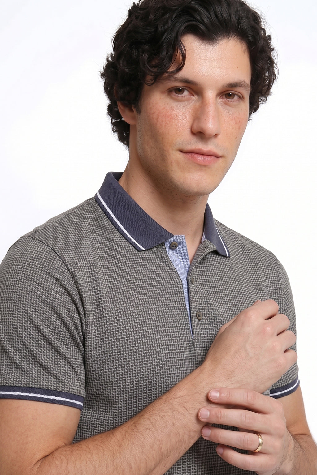 Textured Polo Shirt