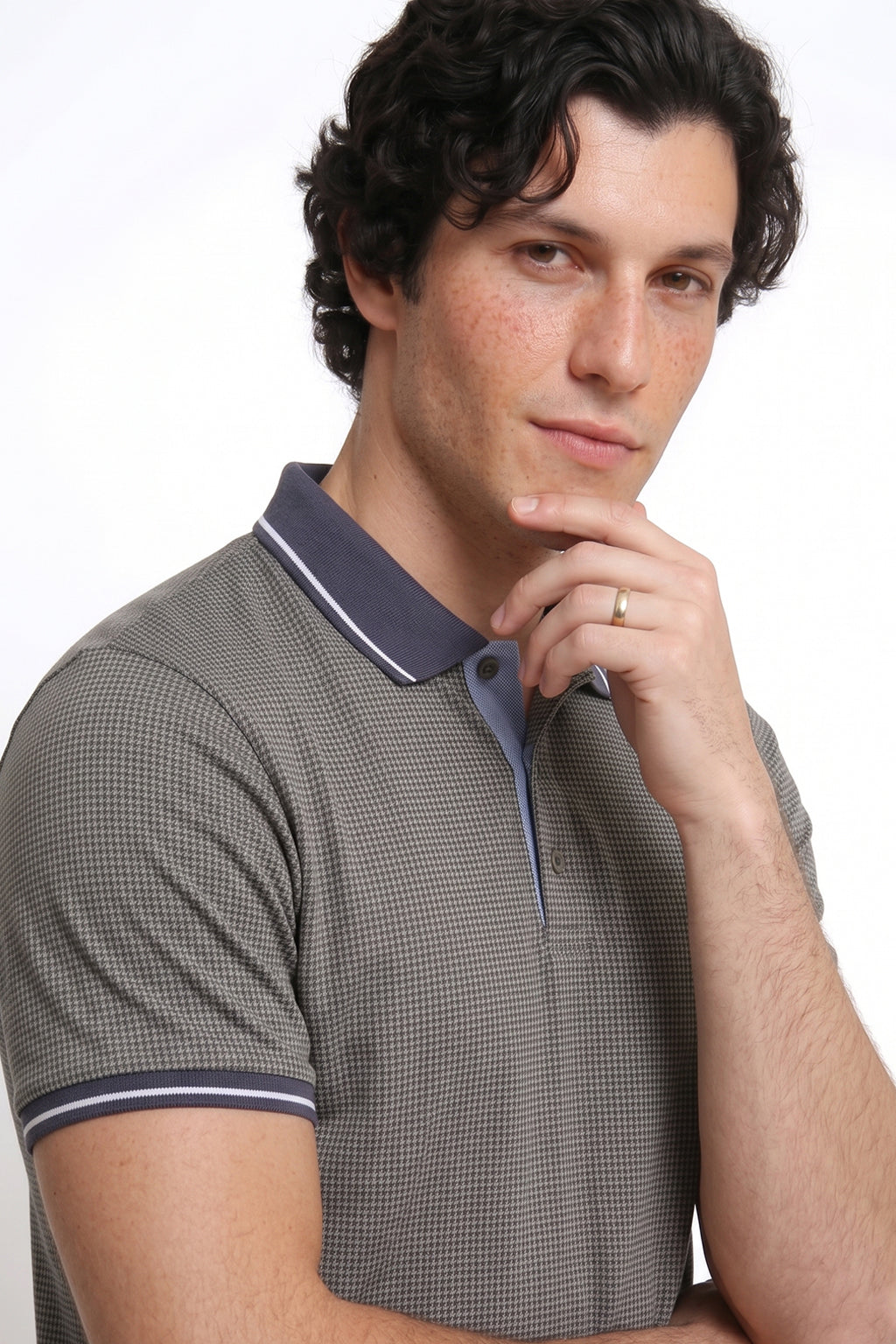 Textured Polo Shirt