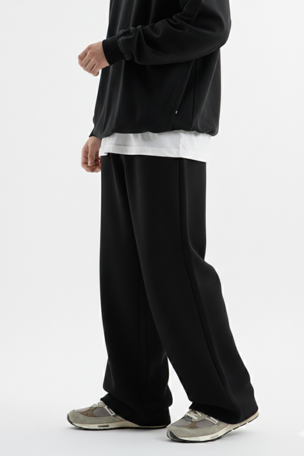 Men's Loose Fit  Black Trouser