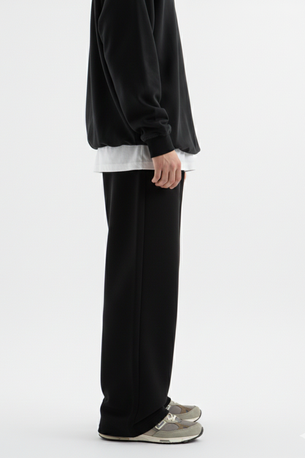 Men's Loose Fit  Black Trouser