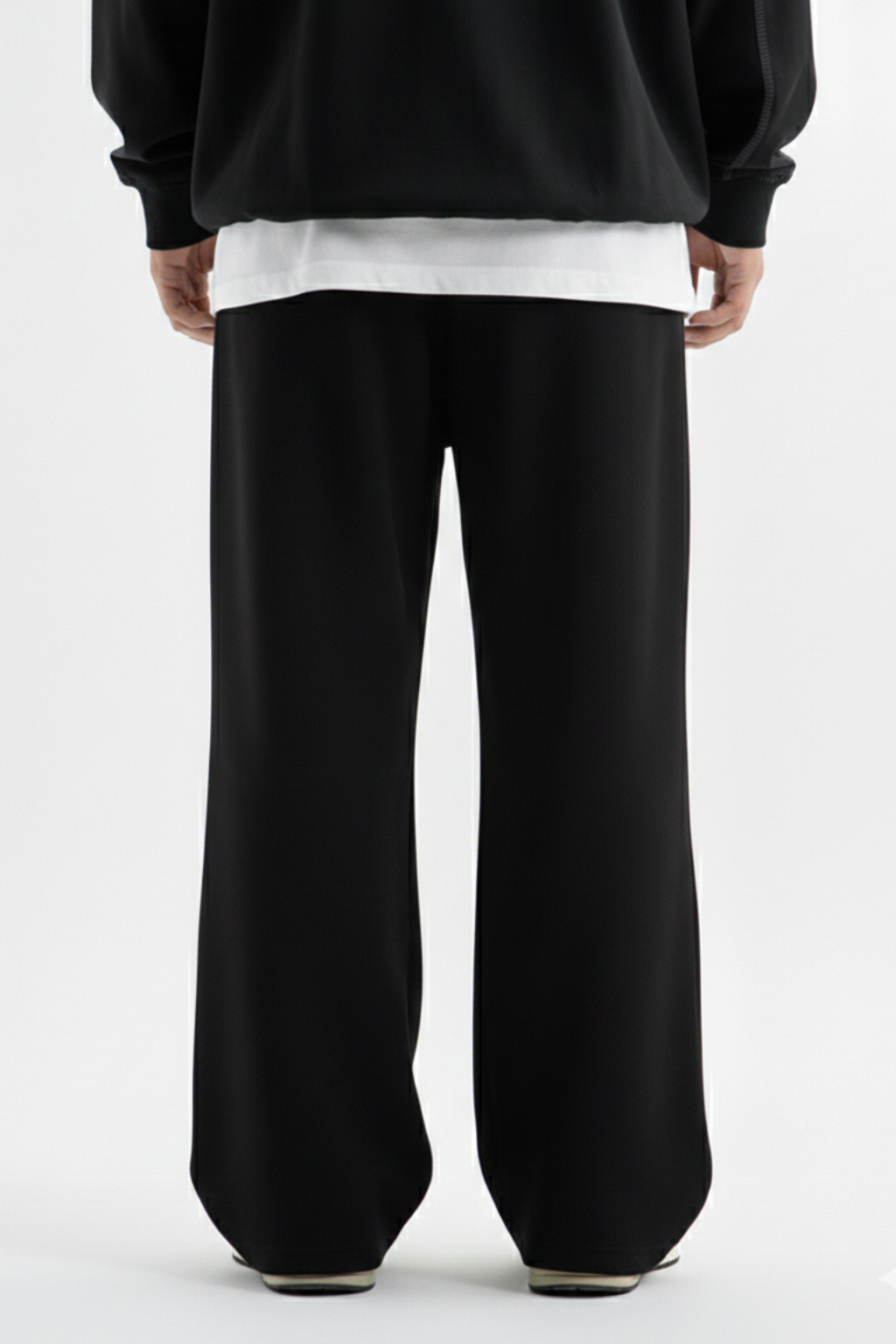 Men's Loose Fit  Black Trouser