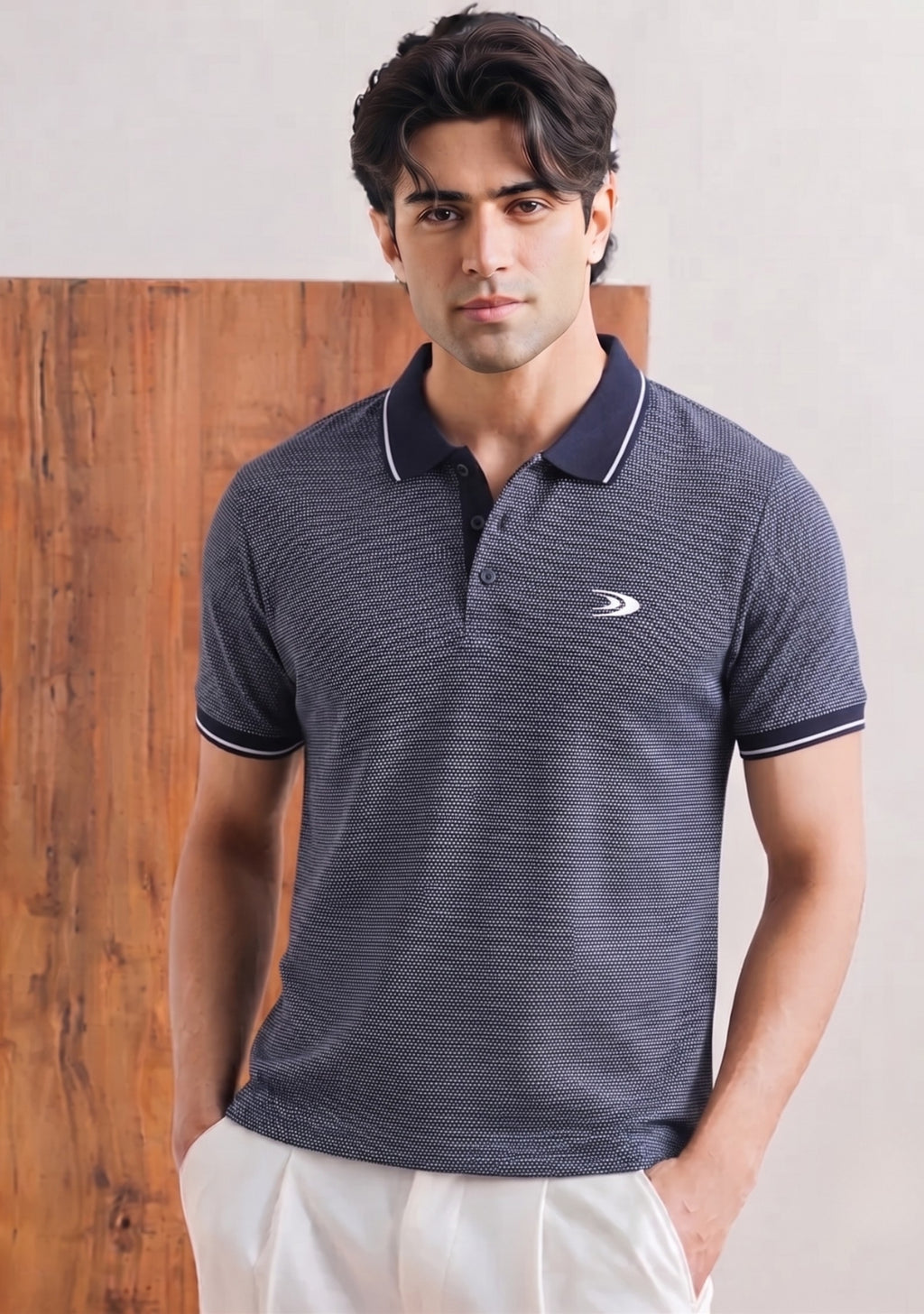 Textured Polo Shirt