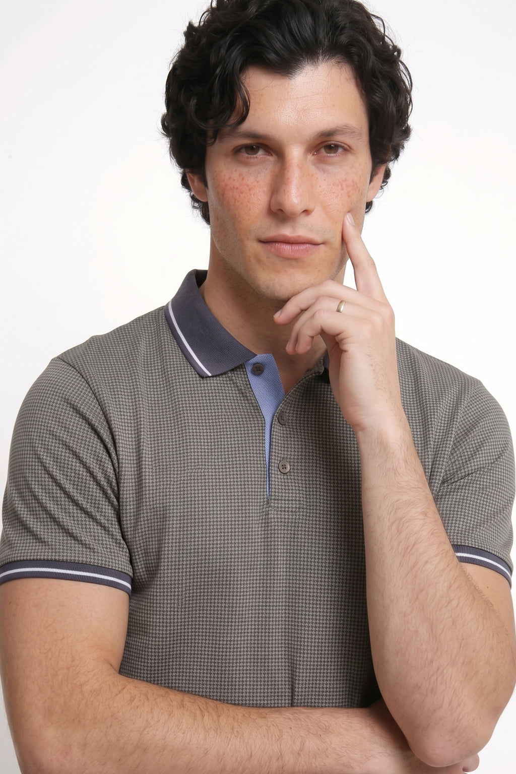 Textured Polo Shirt
