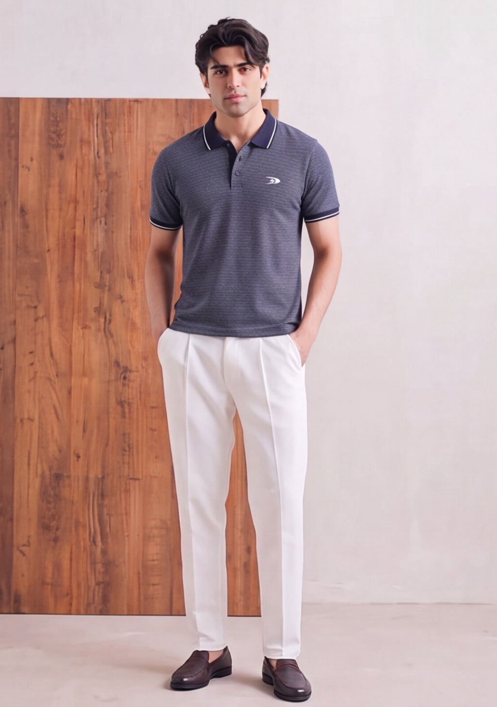 Textured Polo Shirt