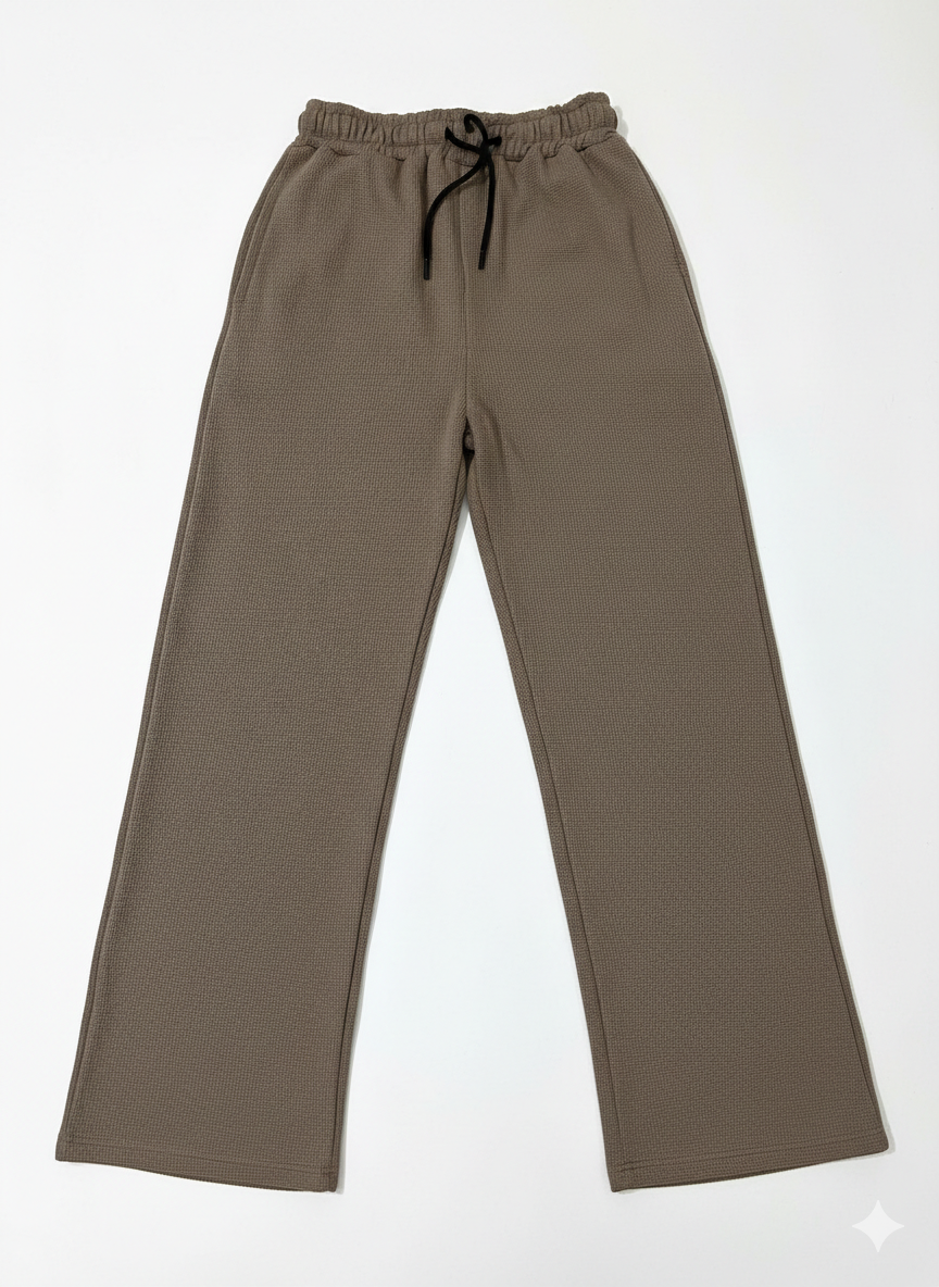 Wide Leg Cotton Trouser