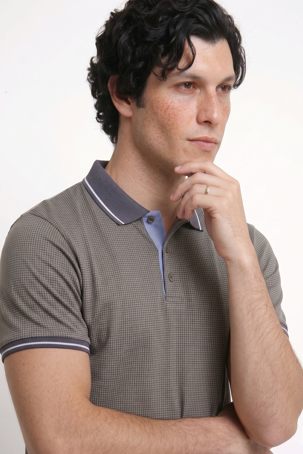 Textured Polo Shirt