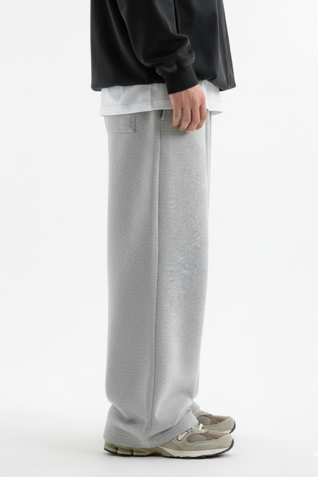 Men's Loose Fit  Grey Trouser