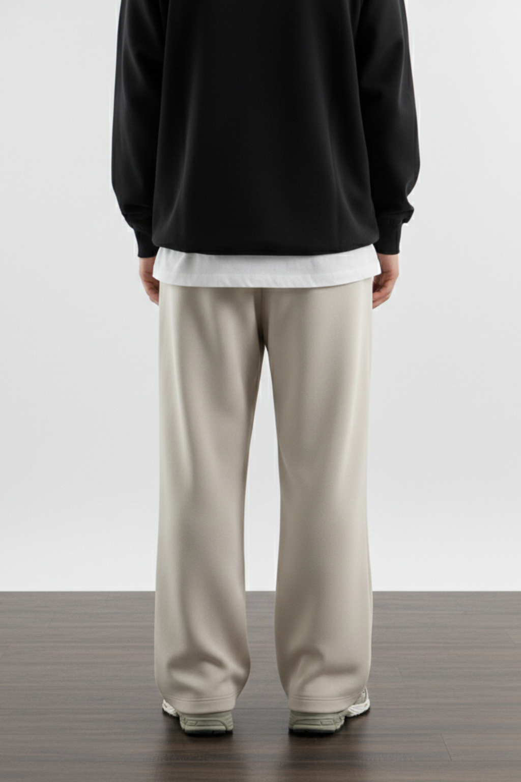 Men's Loose Fit  Beige Trouser