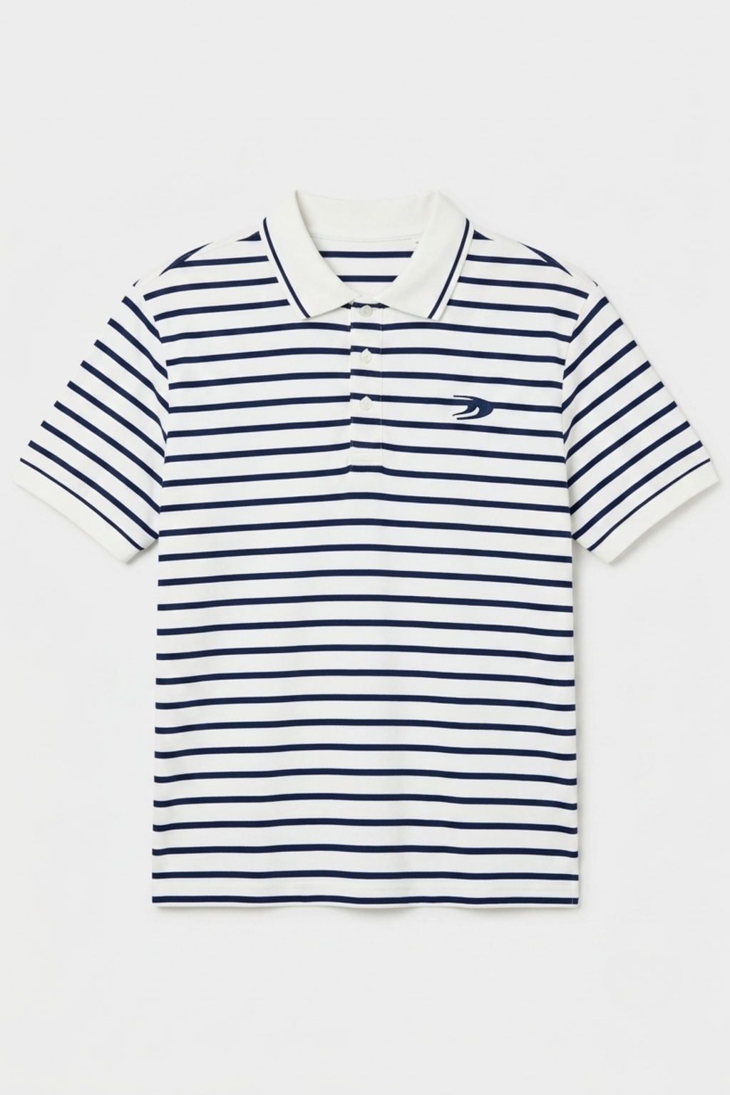 Knitted Stripe Polo Shirt