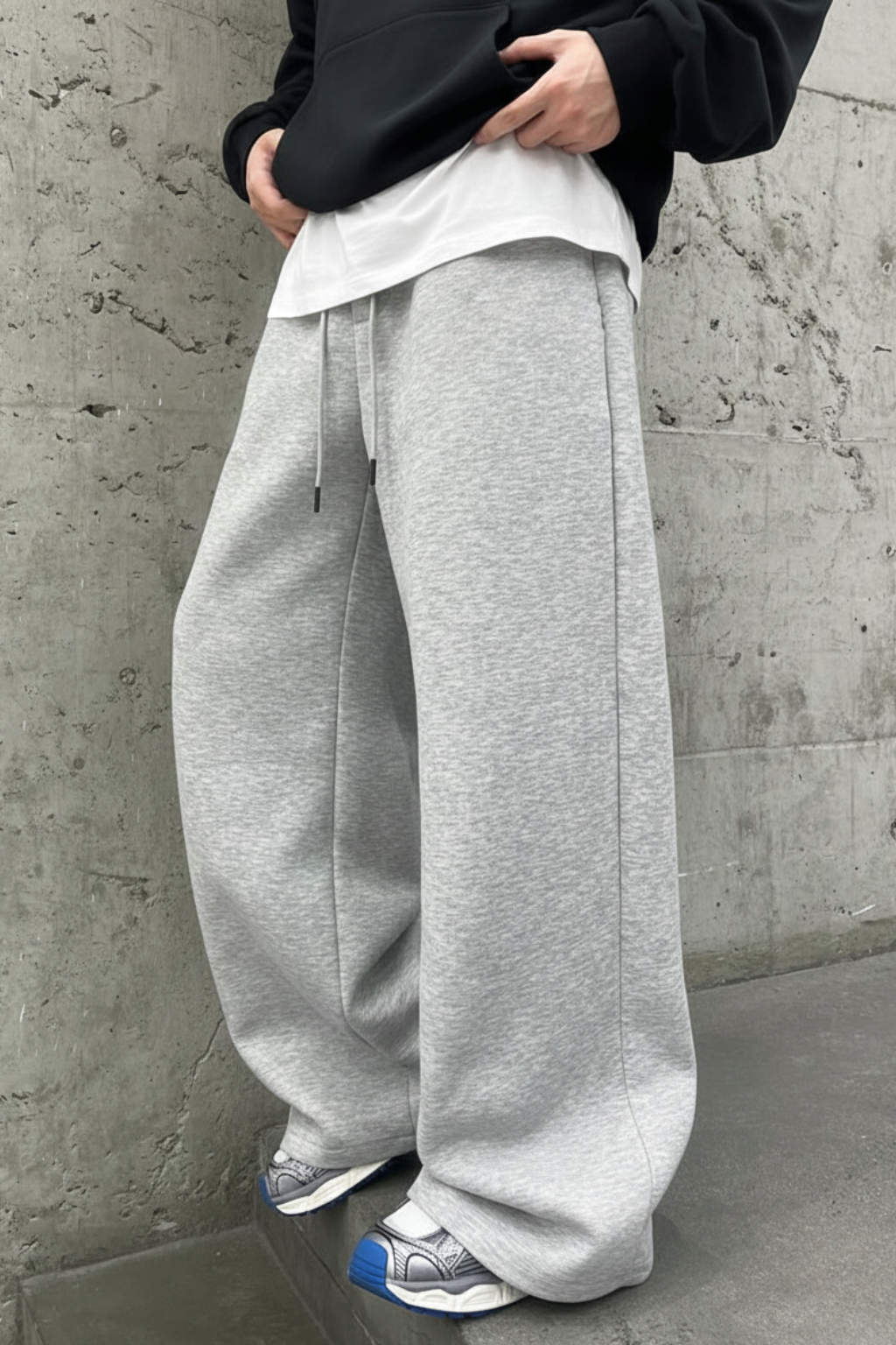 Men's Loose Fit  Grey Trouser