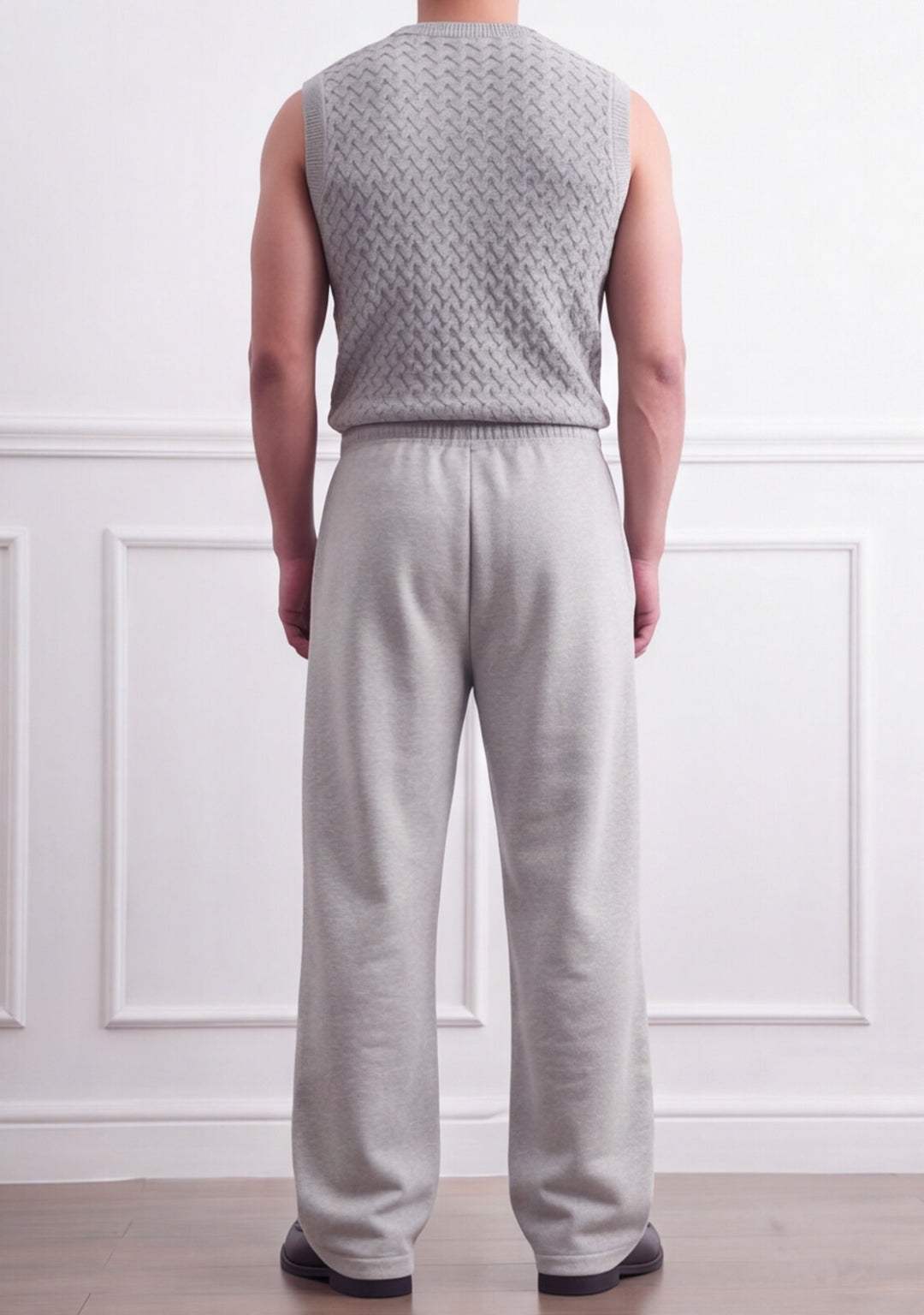 Men's Loose Fit  Grey Trouser