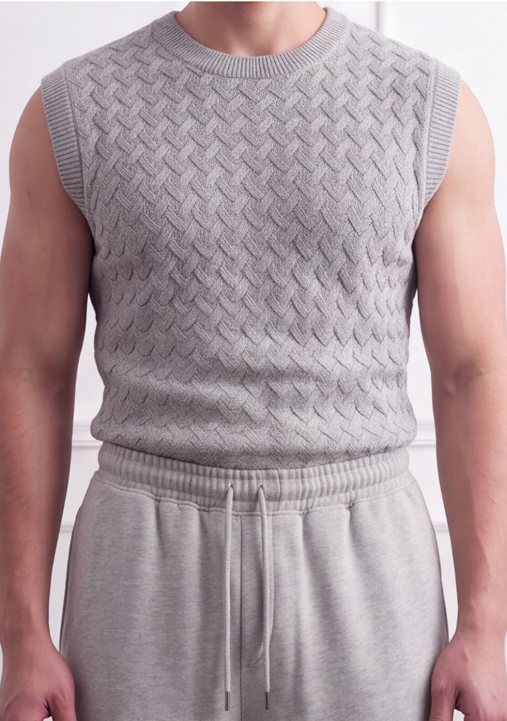 Men's Loose Fit  Grey Trouser