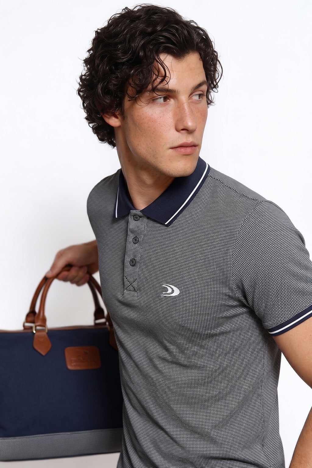 Textured Polo Shirt