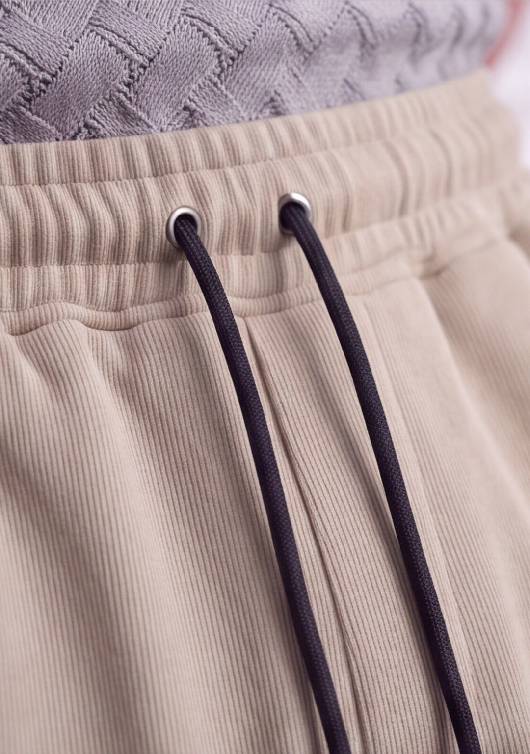 Sand Beige Relaxed Fit Trousers