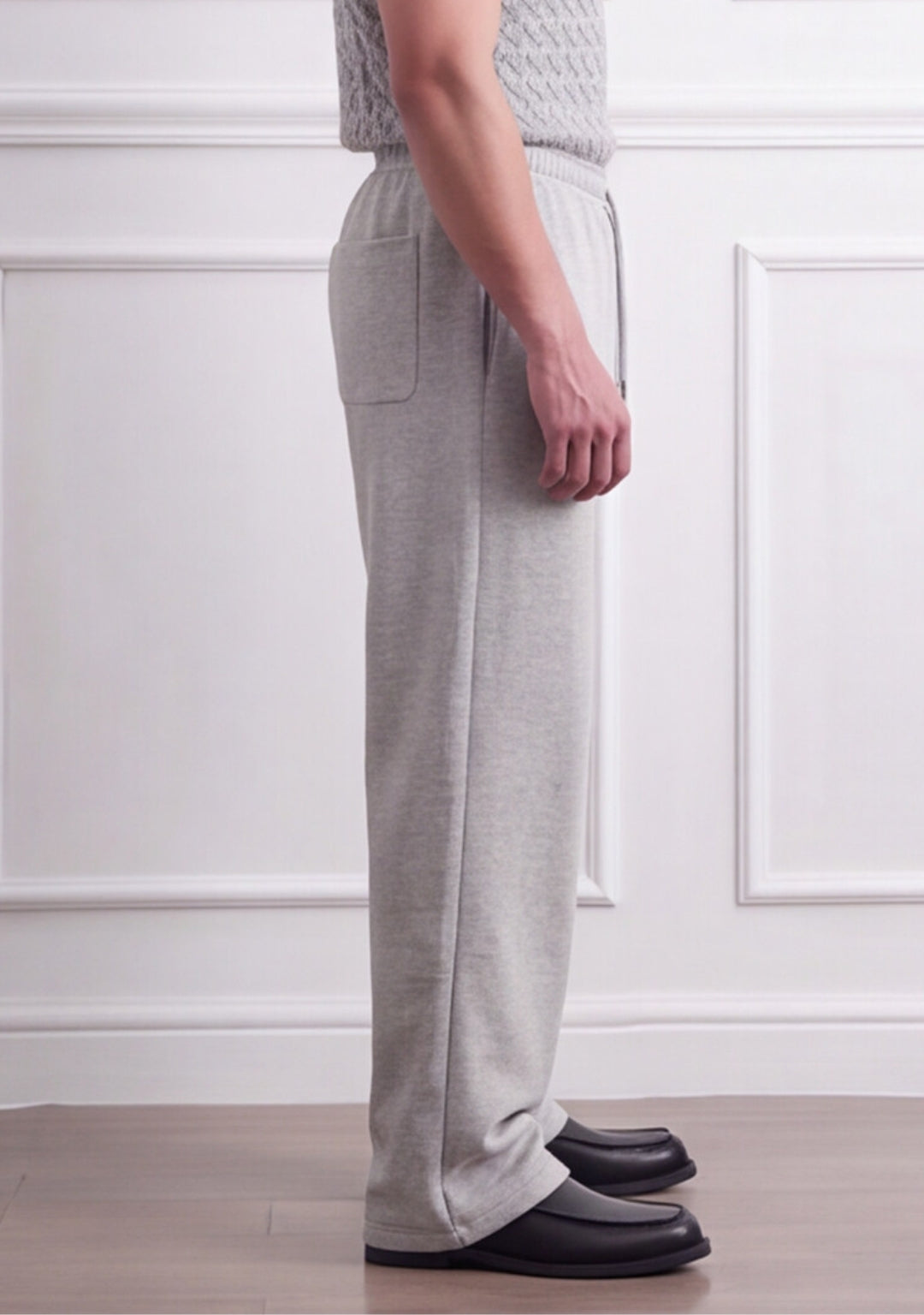 Men's Loose Fit  Grey Trouser